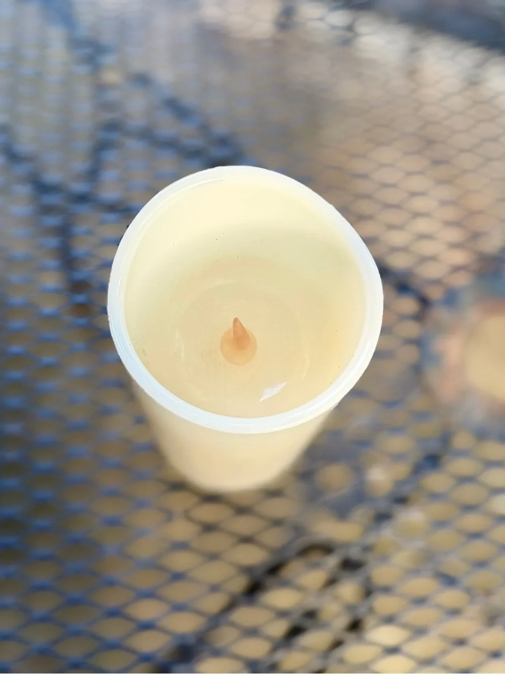 LED Flameless Pillar Candle - Elegant Cream Accent